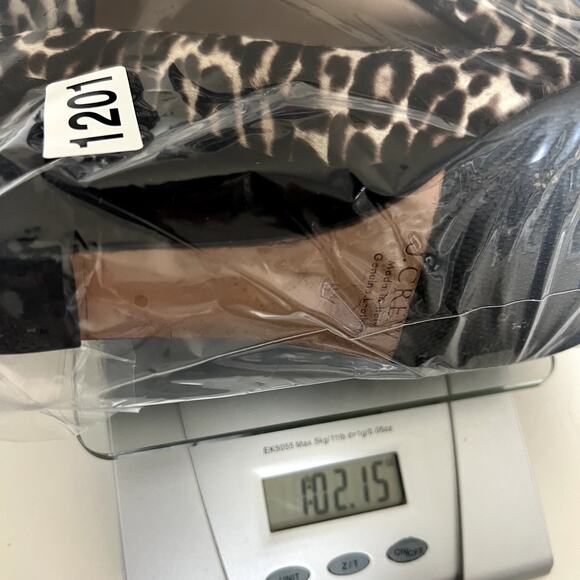 J Crew Wedge Heels Womens 8.5 Calf Hair Leopard Martina Slip On Shoes Italy - Picture 14 of 14